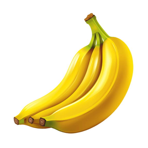 创意简单新鲜香蕉元素果实水果免抠图案
