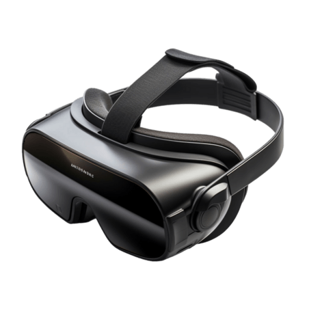 创意光泽VR眼镜科技元素立体免抠图案