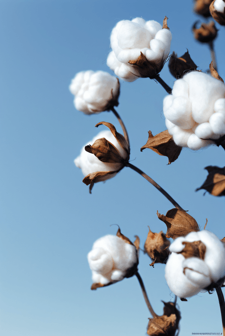 农作物白色的成熟棉花植物家纺原料摄影图