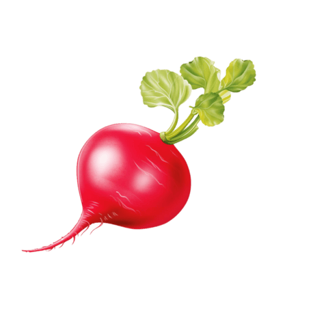 农作物蔬菜红色萝卜元素立体免抠图案