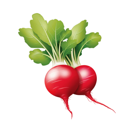 创意AICG红色萝卜农作物蔬菜元素免抠图案