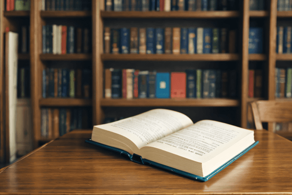 创意图书馆里的阅读看书复古书籍摄影照片