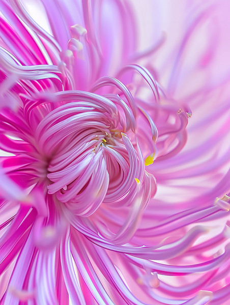 紫色创意一朵美丽的菊花微距背景抽象艺术感植物花卉花朵