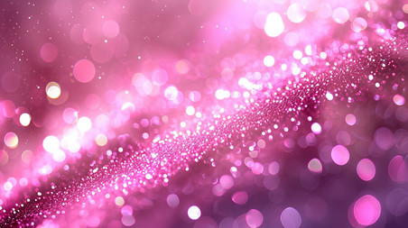 创意粉红色情人节唯美光晕光斑闪粉背景抽象闪光背景