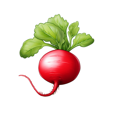创意农作物蔬菜红色萝卜元素免抠图案