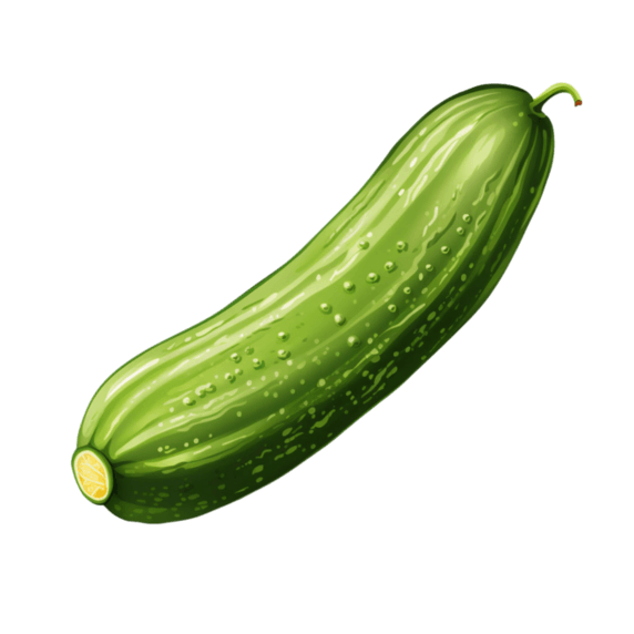 创意写实黄瓜农作物新鲜蔬菜元素免抠图案