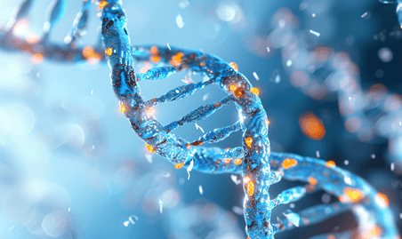 创意dna双螺旋结构医疗生物结构基因