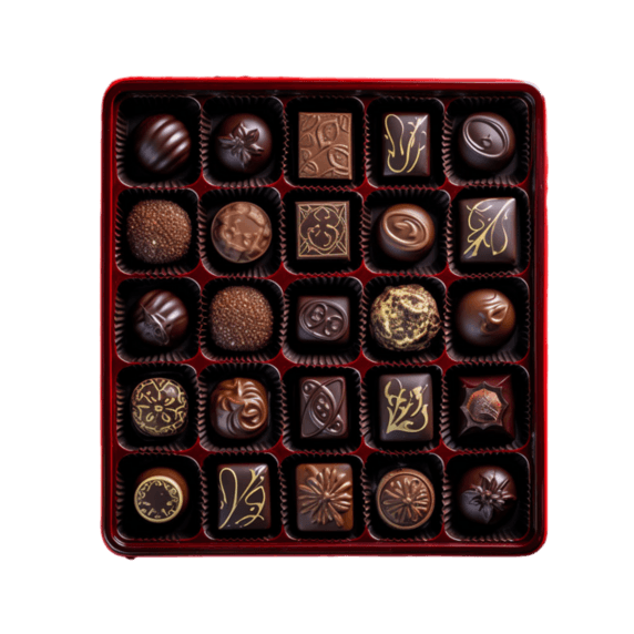 情人节创意矢量巧克力礼盒元素免抠图案