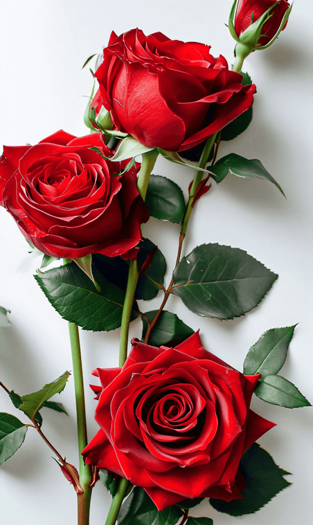 创意美丽的红玫瑰情人节花卉植物特写摄影4