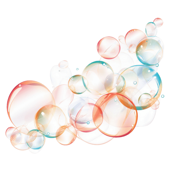 创意素材彩色水泡气泡元素免抠图案