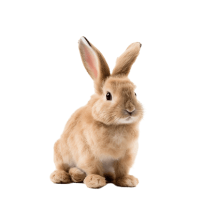 创意动物摄影宠物绘画可爱兔子元素免抠图案