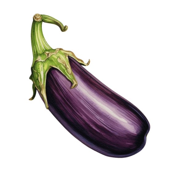蔬菜农作物创意纹理紫色茄子元素免抠图案
