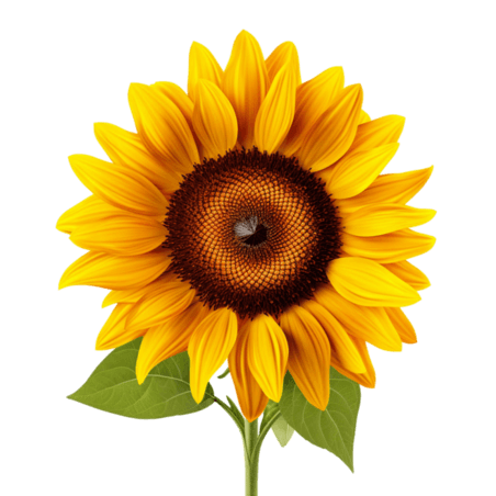 创意植物花朵艺术向日葵元素免抠图案