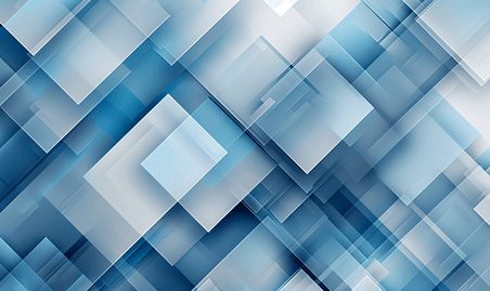 创意蓝色商务玻璃几何形状抽象技术背景