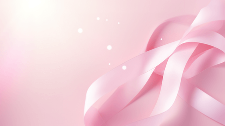 创意粉色情人节妇女节浪漫缎带浅粉色背景