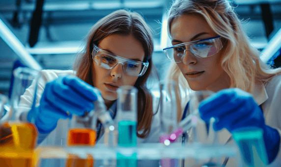 创意女医生科学家在做实验医疗实验试管生物化学