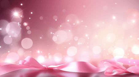 创意粉色缎带浅粉色情人节妇女节浪漫背景