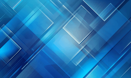 创意蓝色商务科技几何形状抽象技术背景