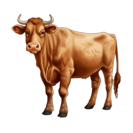 创意装饰老黄牛元素动物牛科牛属动物