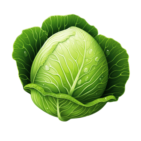 创意图形丰富包菜元素免抠图案蔬菜农作物卷心菜