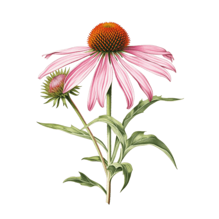 创意建模粉色花朵春天雏菊植物元素免抠图案