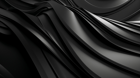 创意黑色抽象线条纹理工业风暗黑质感背景图5
