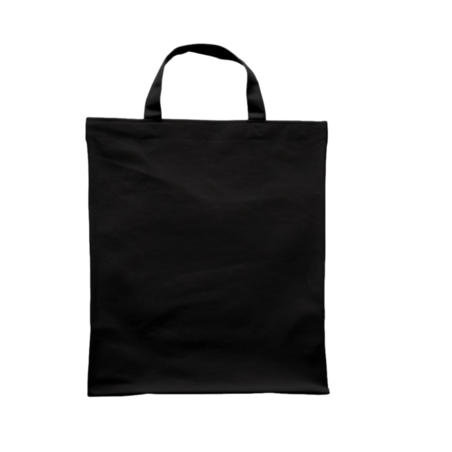 创意装饰黑色帆布袋购物袋元素免抠图案