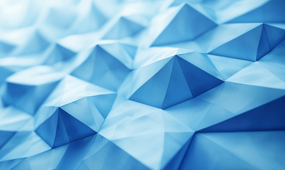创意蓝色几何形状抽象技术背景