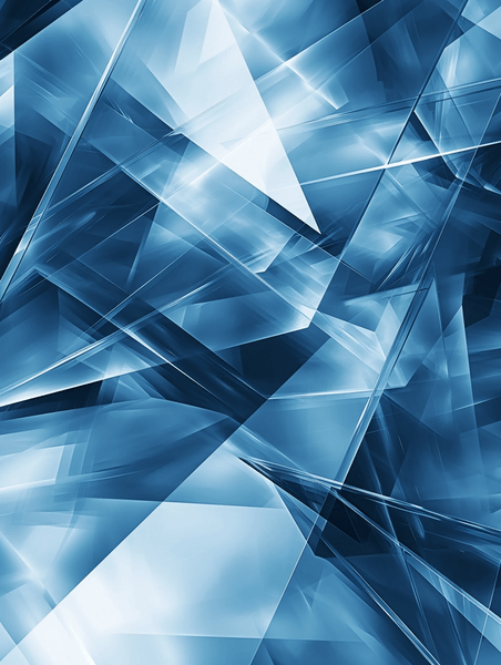 创意蓝色几何形状抽象技术简约商务背景