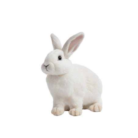创意特色可爱兔子元素免抠图案动物摄影