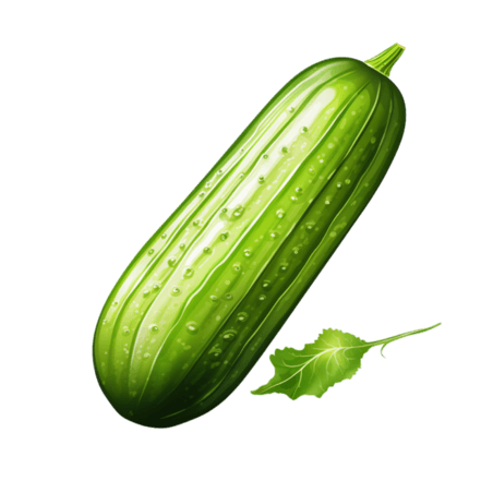 创意黄瓜农作物质感新鲜蔬菜元素免抠图案