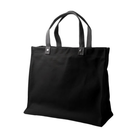 创意图形黑色帆布袋元素免抠图案购物袋