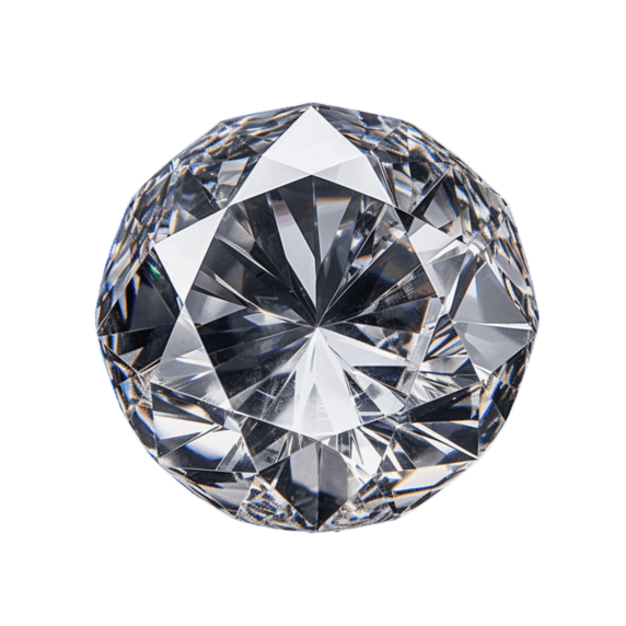 创意数字艺术晶莹钻石元素免抠图案