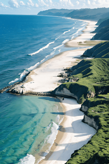 创意阳光下的大海旅游度假海岸线沙滩摄影图9