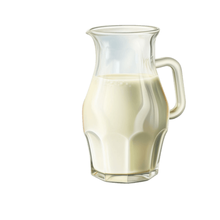 创意真实牛奶牧场乳制品元素免抠图案