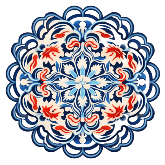 创意中国风底纹敦煌几何花纹图腾元素免抠图案