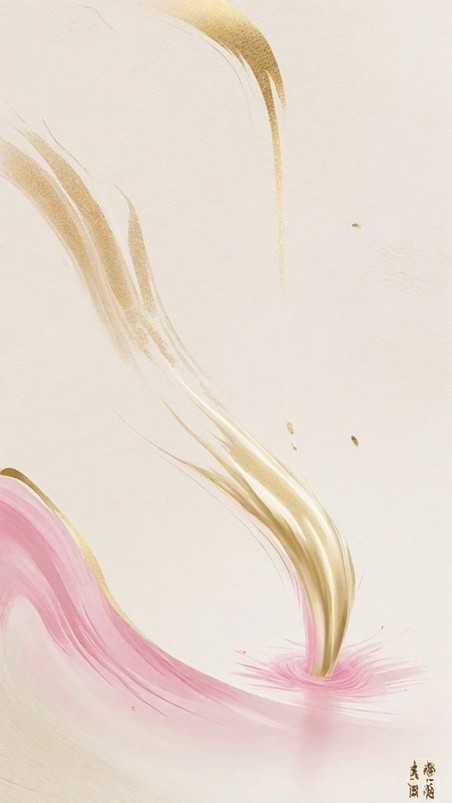 创意鎏金粉色女神节妇女节粉金抽象质感背景