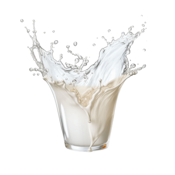 创意ai绘画乳制品牛奶牧场元素免抠图案