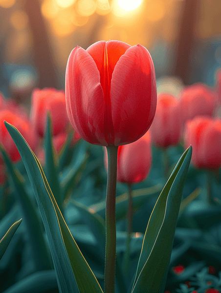 创意春天高清摄影图片植物郁金香花朵