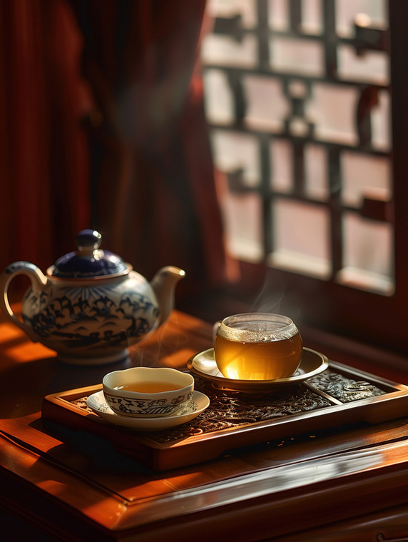 创意传统工艺制作的春茶照片功夫茶茶艺茶道中式品茶
