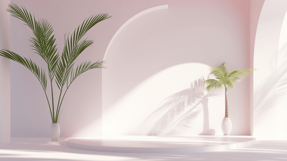 创意清新简约温馨室内装饰阳光照射墙面的背景7