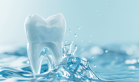 创意立体健康的白色牙齿27牙科医疗健康疾病