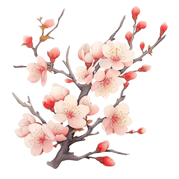 人物梅花图 梅花图案图片_梅花图案素材_梅花图案图片素材下载-潮国创意