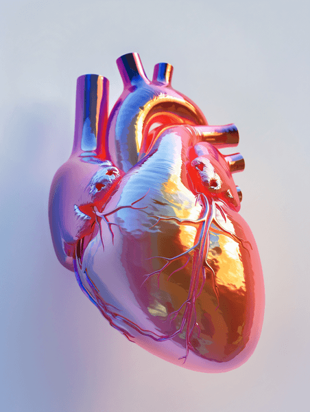 创意心脏模型保险医疗健康彩色模型