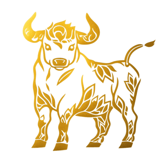 创意金箔材质生肖金箔剪纸风素材牛