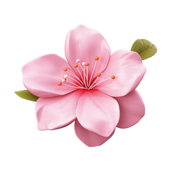 创意合成粉色小花元素植物花朵免抠图案