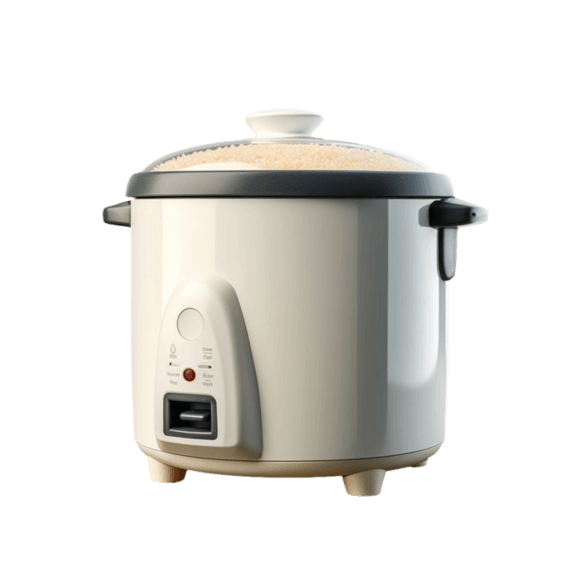 电器家电模型白色电饭煲元素免抠图案