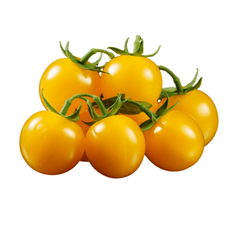 创意造型新鲜小番茄水果元素免抠图案