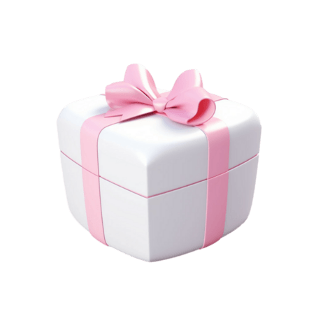 创意妇女节素材情人节粉色精致礼盒元素免抠图案