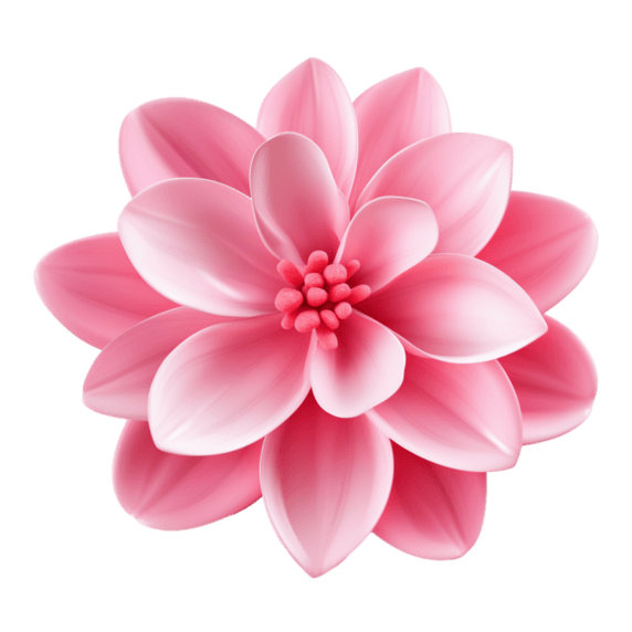创意简洁粉色小花元素免抠图案植物花朵